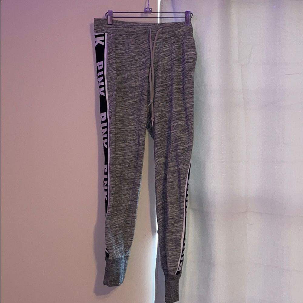 super cute grey pink sweatpants